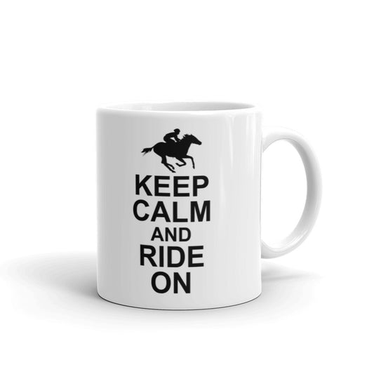 Horse Gifts for Horse Lovers Keep Calm and Ride On Coffee Mug
