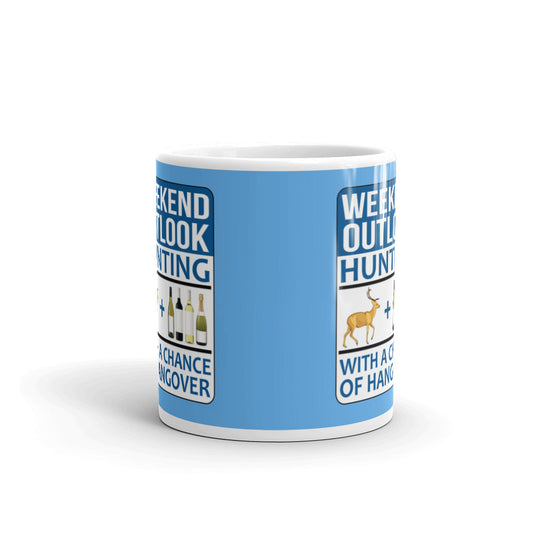 Hunting Gifts Weekend Outlook Hunting With A Chance of Hangover Coffee Mug