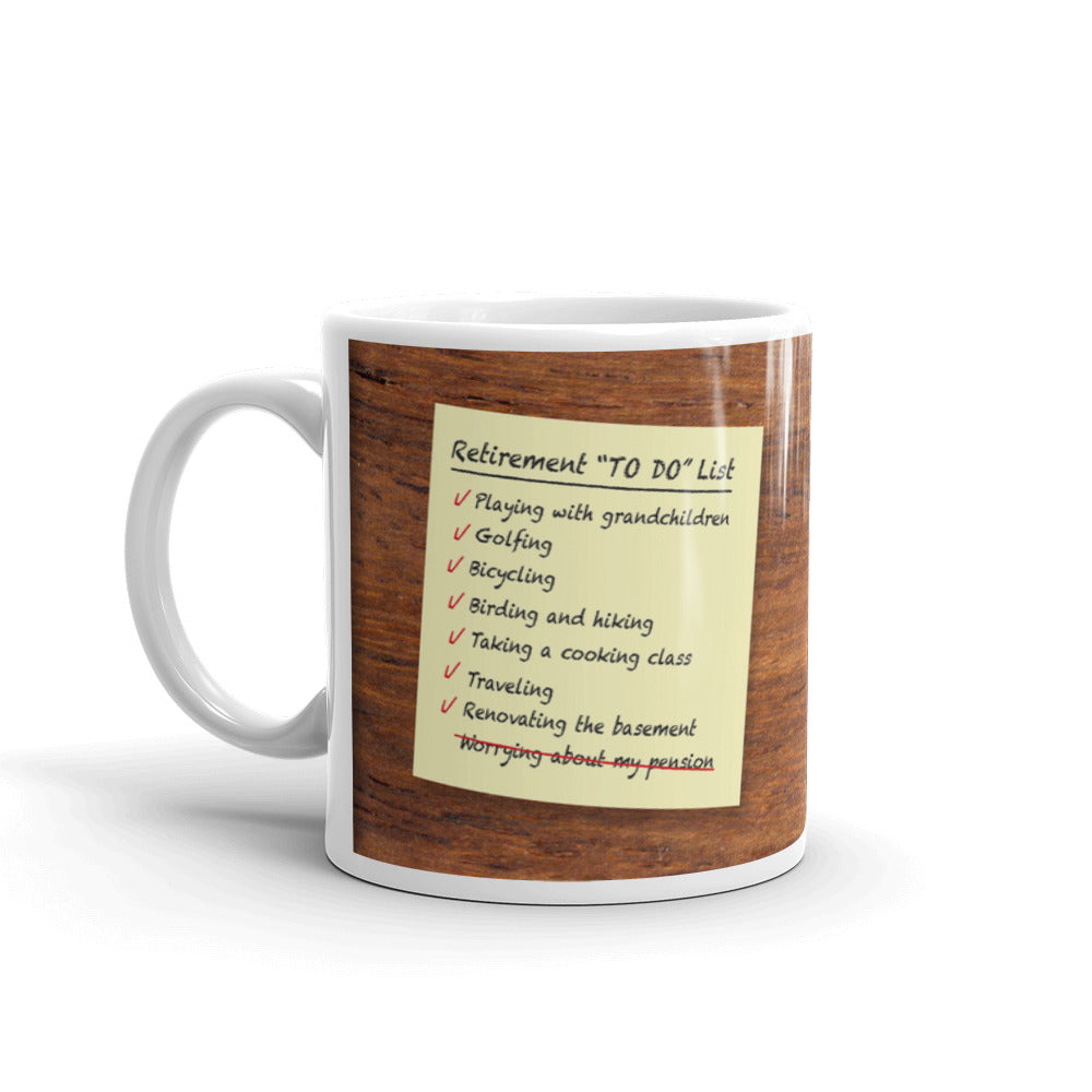 Retirement Gifts for Men Retirement To Do List Coffee Mug