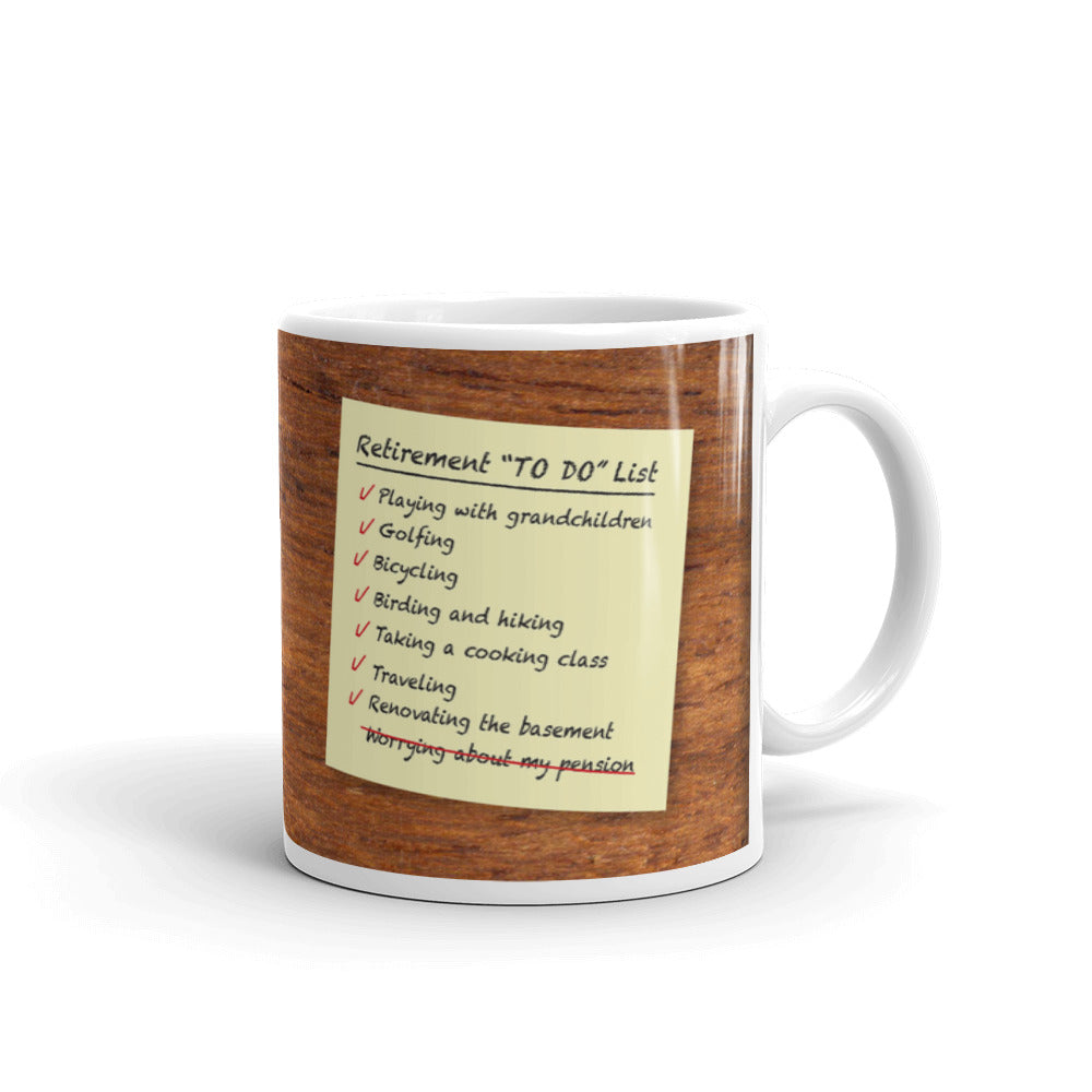 Retirement Gifts for Men Retirement To Do List Coffee Mug