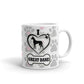 Great Dane Gifts Love Dog Paw Prints Dog Owner Gifts Dog Coffee Mug