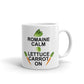 Cooking Gifts Romain Calm Lettuce Carrot On Keep Calm Vegan Coffee Mug