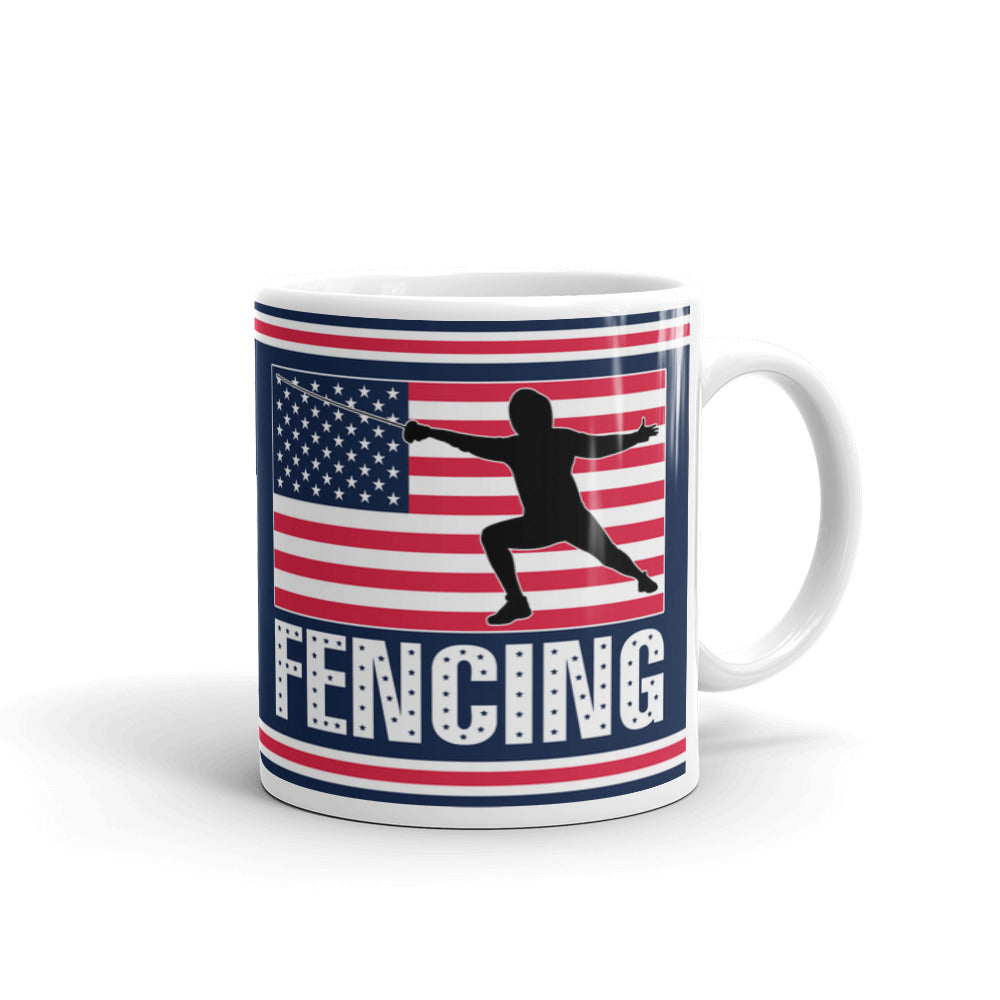Fencing Accessories American Pride Fencing Coffee Mug