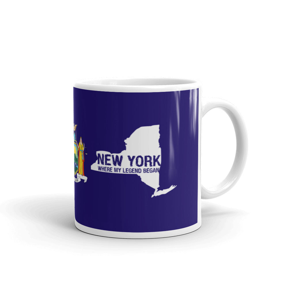 New York Empire State Where my Legend Began NYC Big Apple Coffee Mug
