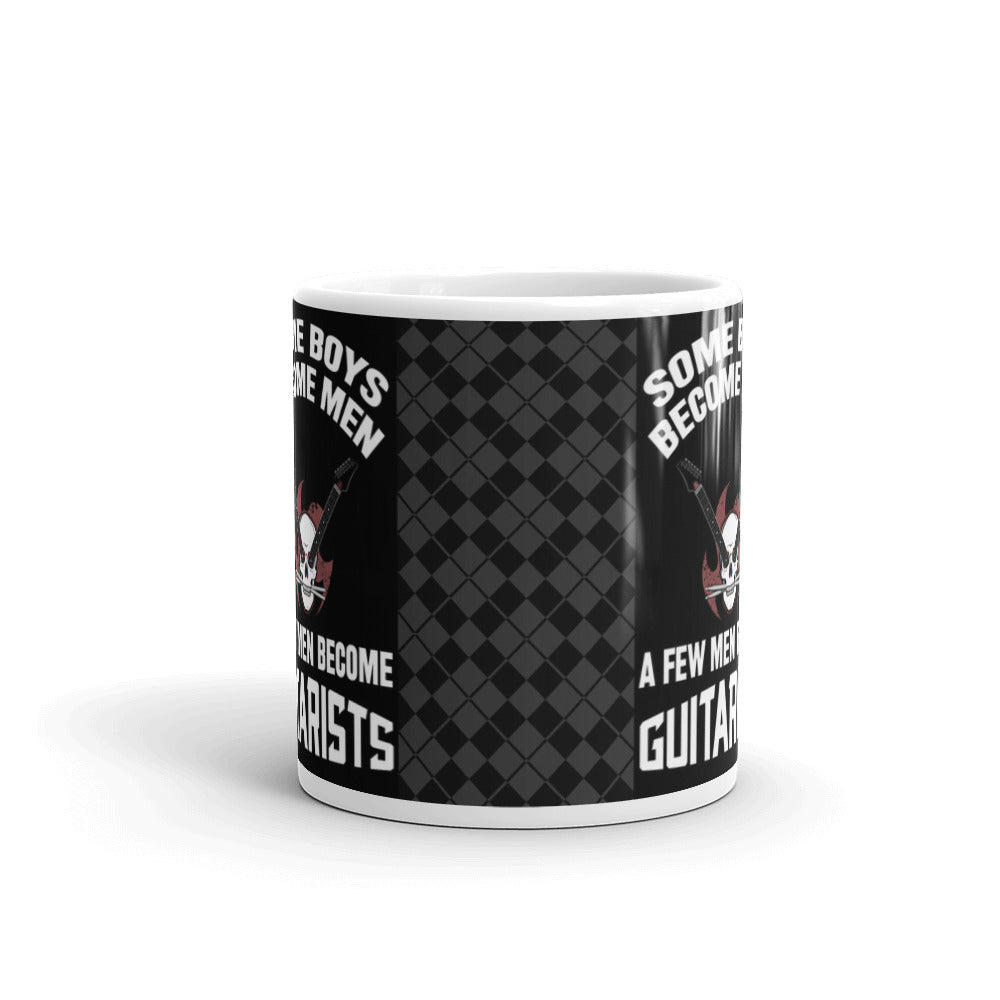 Some Boys Become Men A Few Men Become Guitarists Dad Coffee Mug