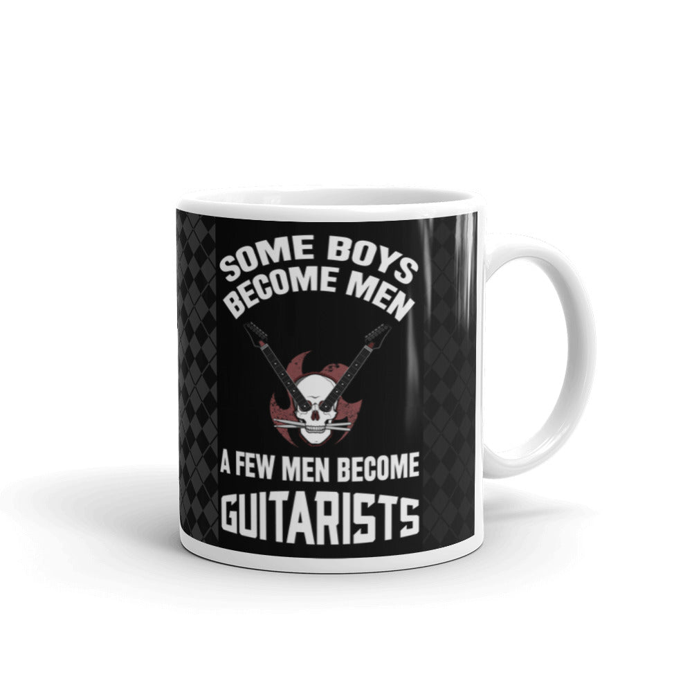 Some Boys Become Men A Few Men Become Guitarists Dad Coffee Mug