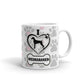 Weimaraner Gifts Love Dog Paw Prints Dog Gifts Dog Owners Coffee Mug