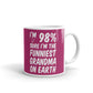 Grandma Gifts I'm 98% Sure I'm The Funniest Grandma on Earth Funny Gifts Coffee Mug
