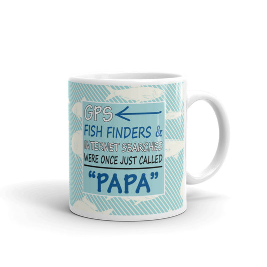 GPS Fish Finders Internet Searches Were Once Just Called PAPA Coffee Mug