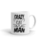 Crazy Cat Man Kitten Coffee Mug Unique Ceramic Cup The best gift for a friend