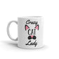 Crazy Cat Lady Kitten Coffee Mug Unique Ceramic Cup The best gift for a friend