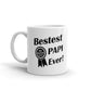 Bestest Best Papi Ever Gift for Grandpa Coffee Mug