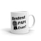 Bestest Best Papi Ever Gift for Grandpa Coffee Mug