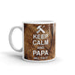 Keep Calm And Papa Will Fix It Woodland Coffee Mug