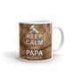 Keep Calm And Papa Will Fix It Woodland Coffee Mug
