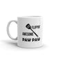 Flippin' Awesome Paw Paw BBQ Tool Grandpa Gifts Coffee Mug