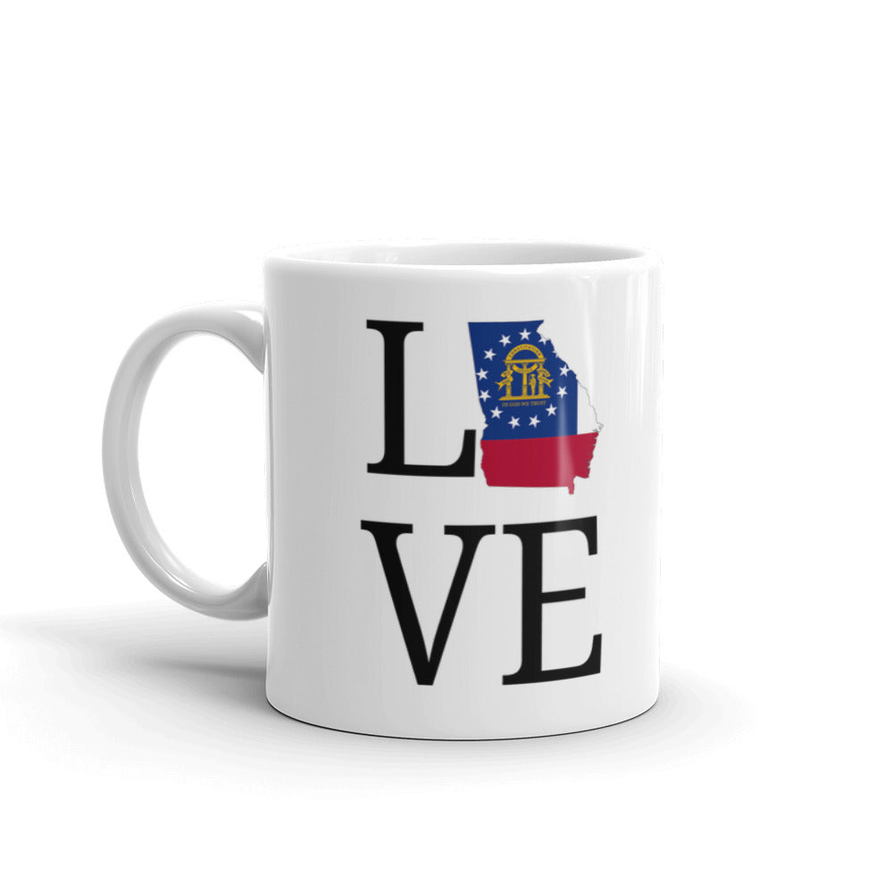 State Pride Georgia Love Peach State Atlanta Columbus Athens Coffee Mug