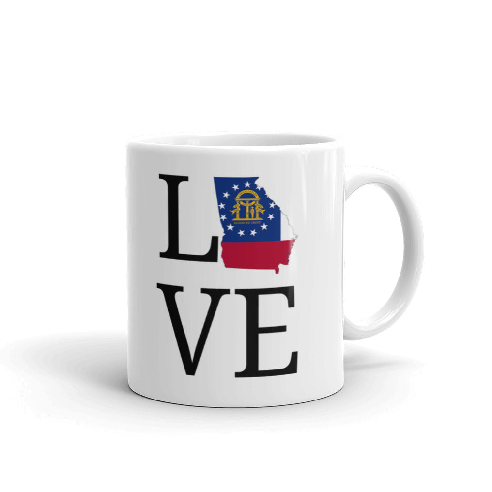 State Pride Georgia Love Peach State Atlanta Columbus Athens Coffee Mug