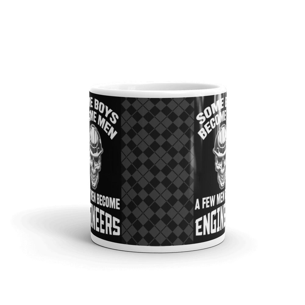 Some Boys Become Men A Few Men Become Engineers Dad Coffee Mug