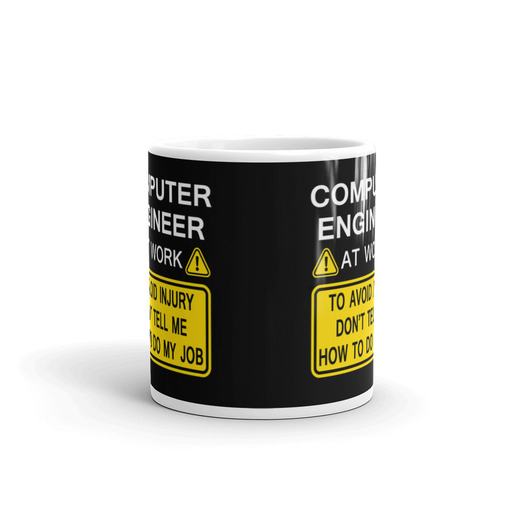 Computer Engineer At Work To Avoid Injury Coffee Mug