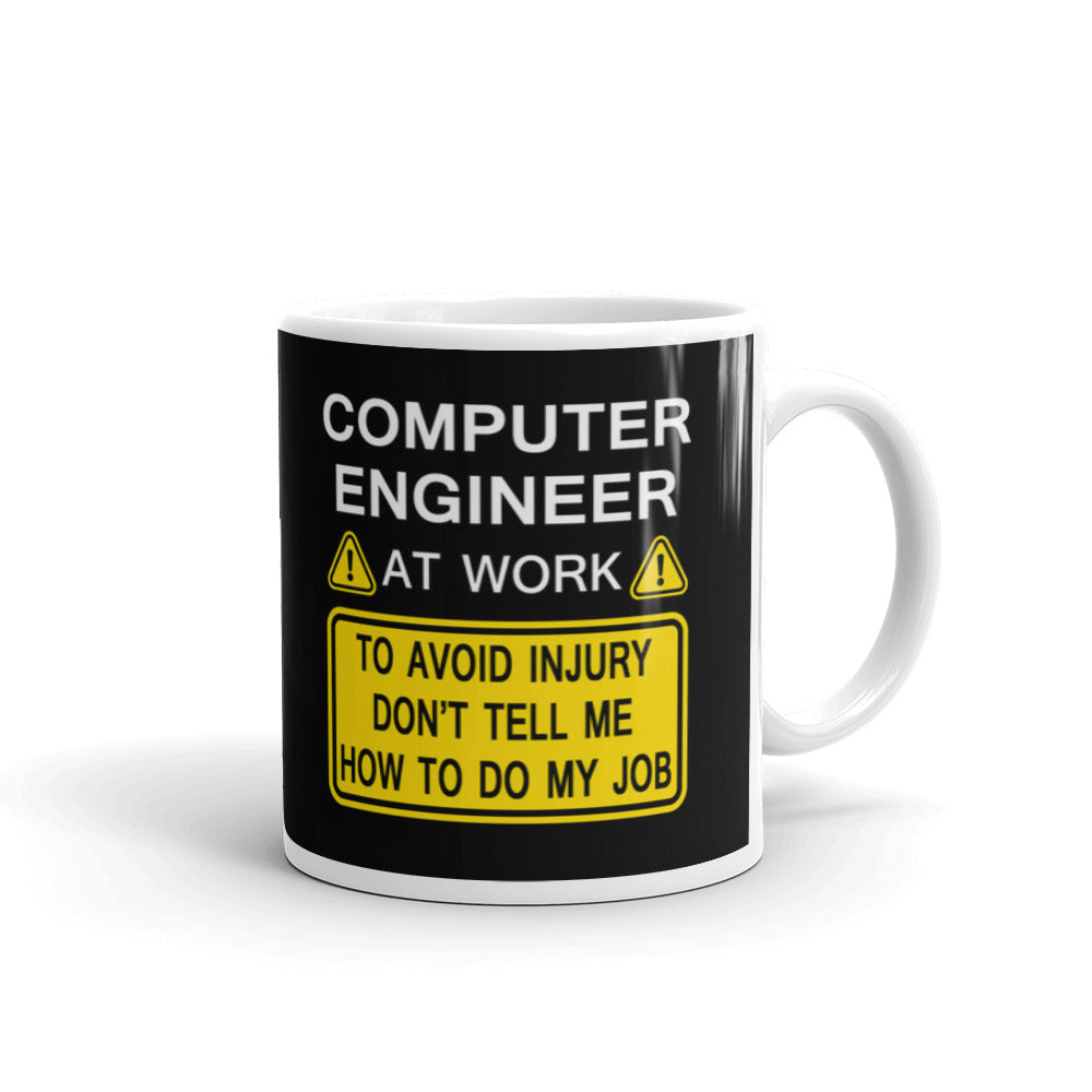 Computer Engineer At Work To Avoid Injury Coffee Mug