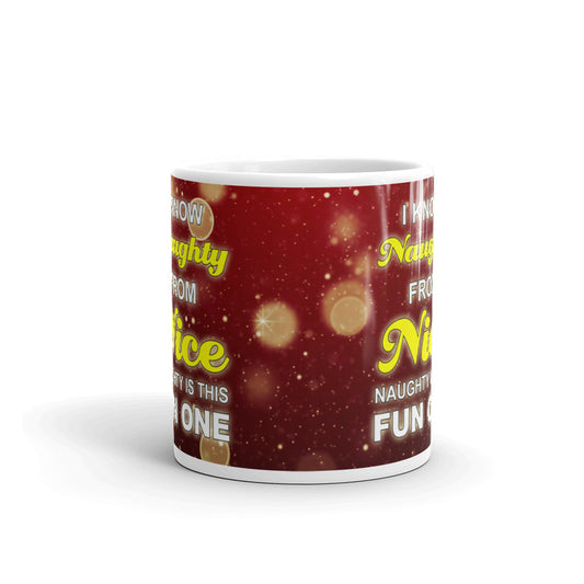 I Know Naughty From Nice Christmas Secret Santa Gift Coffee Mug