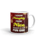 I Know Naughty From Nice Christmas Secret Santa Gift Coffee Mug