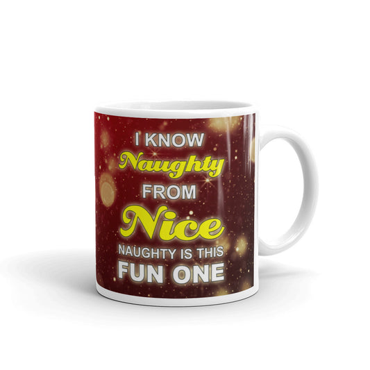 I Know Naughty From Nice Christmas Secret Santa Gift Coffee Mug