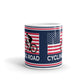 Cycling Road American Flag Cycle Racer Coffee Ceramic Mug