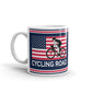 Cycling Road American Flag Cycle Racer Coffee Ceramic Mug