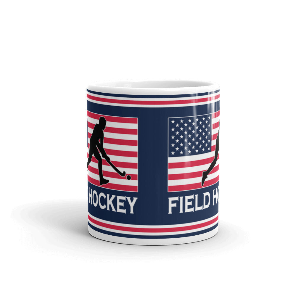 Field Hockey American Pride Field Hockey Gift Coffee Ceramic Mug
