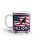 Field Hockey American Pride Field Hockey Gift Coffee Ceramic Mug