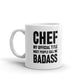 Chef My Official Title Most People Call Me Badass Gift Coffee Ceramic Mug