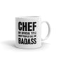 Chef My Official Title Most People Call Me Badass Gift Coffee Ceramic Mug