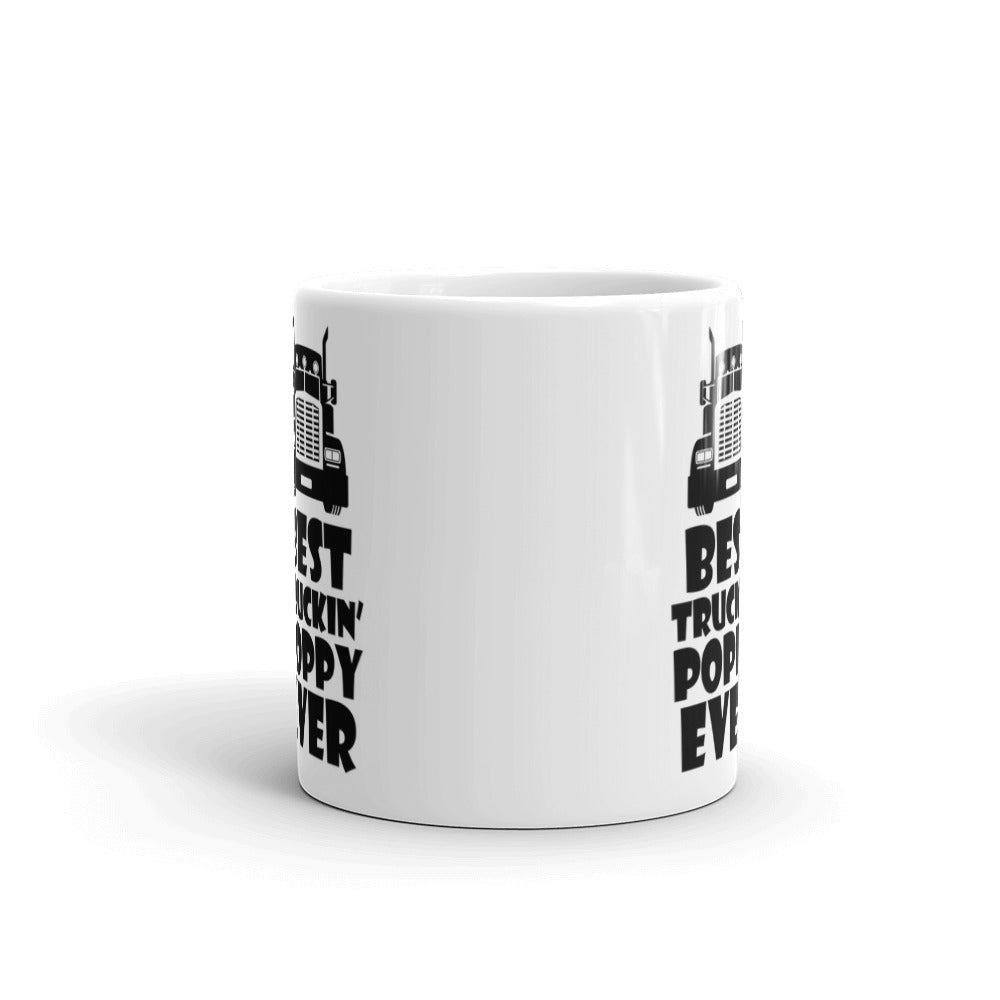 Best Truckin Poppy Ever Truck Driver Gift Coffee Ceramic Mug