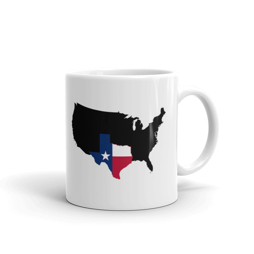 State Pride Texas Longhorn State Map of USA Gift Coffee Ceramic Mug