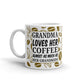 Grandma Loves Her Coffee As Much As Grandkids Gift Coffee Ceramic Mug