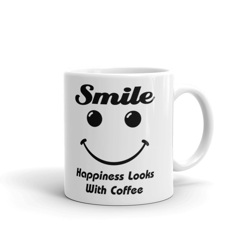 Smile Happiness Looks With Coffee Coffee Tea Ceramic Mug/Cup