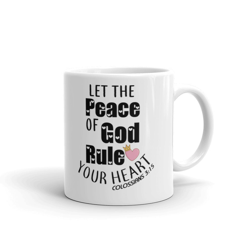Let The Peace Of God Rule Your Heart Funny Gift Mug Coffee Tea Ceramic Mug/Cup