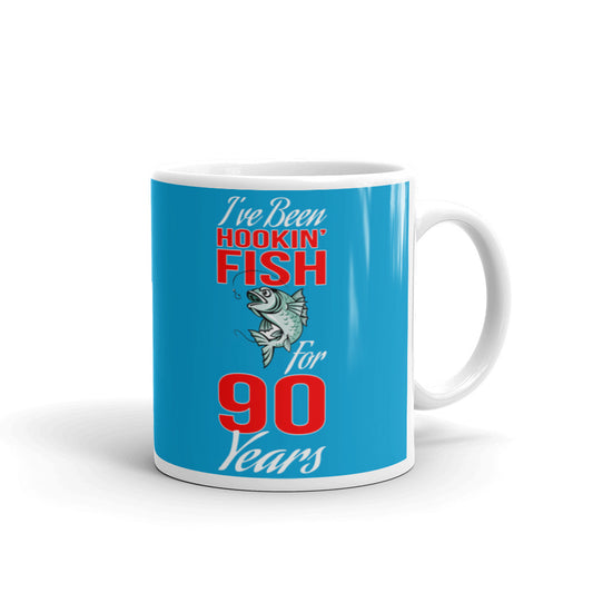 I've Been Hookin Fish For 90 Years Gift Mug Coffee Tea Ceramic Mug/Cup