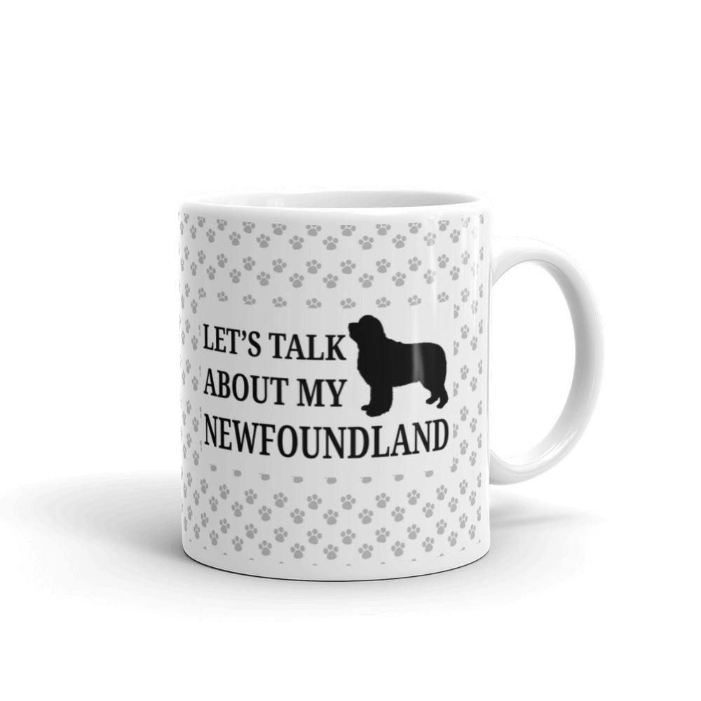 Lets' Talk My Newfoundland Funny Gift Mug Coffee Tea Ceramic Mug/Cup