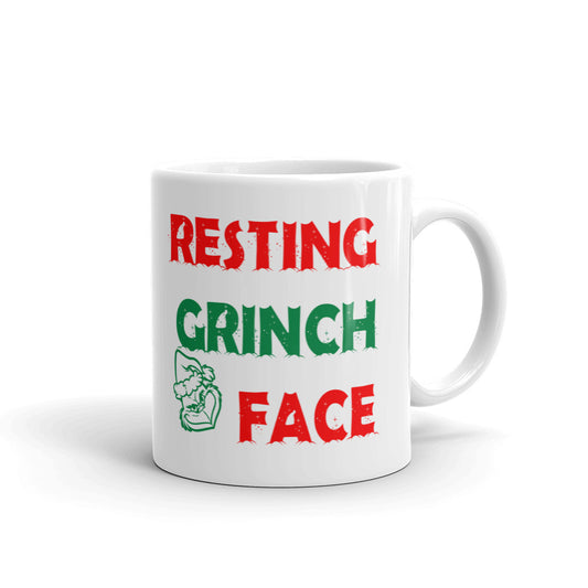 Resting Grinch Face Funny Gift Mug Coffee Tea Ceramic Mug/Cup