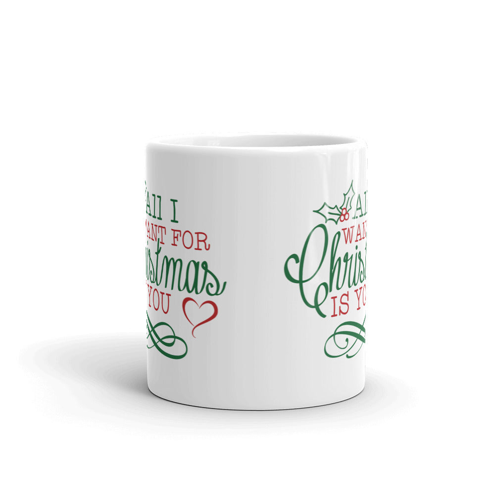 All I Want For Merry Christmas Is You Funny Gift Mug Coffee Tea Ceramic Mug/Cup