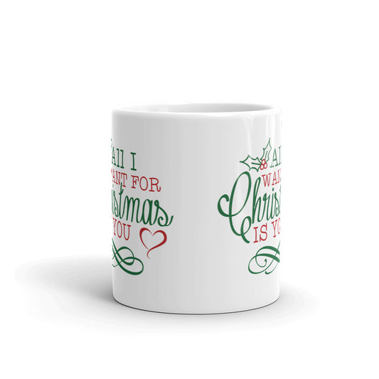 All I Want For Merry Christmas Is You Funny Gift Mug Coffee Tea Ceramic Mug/Cup