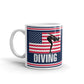 Diving Accessories American Pride Diver Gift Coffee Ceramic Mug/Cup
