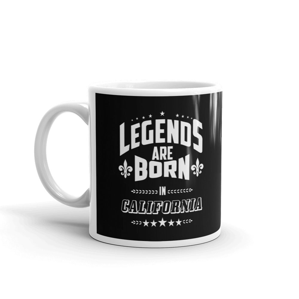 Legends Are Born in California Gift Coffee Ceramic Mug/Cup