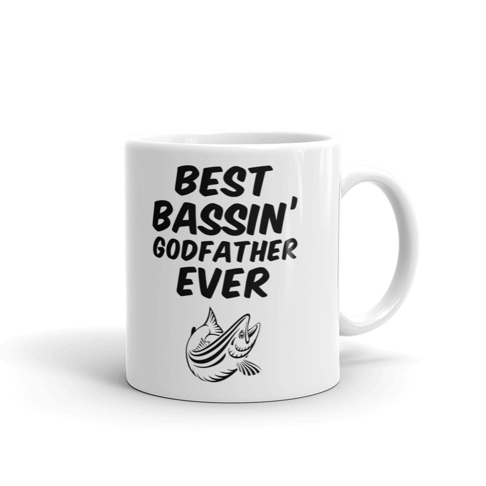 Best Bassin Godfather Ever Angler Gift Coffee Ceramic Mug/Cup