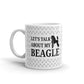 Let's Talk About My Beagle Dog Gift Coffee Ceramic Mug/Cup