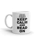 Keep Calm And Read On Book Lovers Librarian Gift Coffee Ceramic Mug/Cup