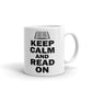 Keep Calm And Read On Book Lovers Librarian Gift Coffee Ceramic Mug/Cup